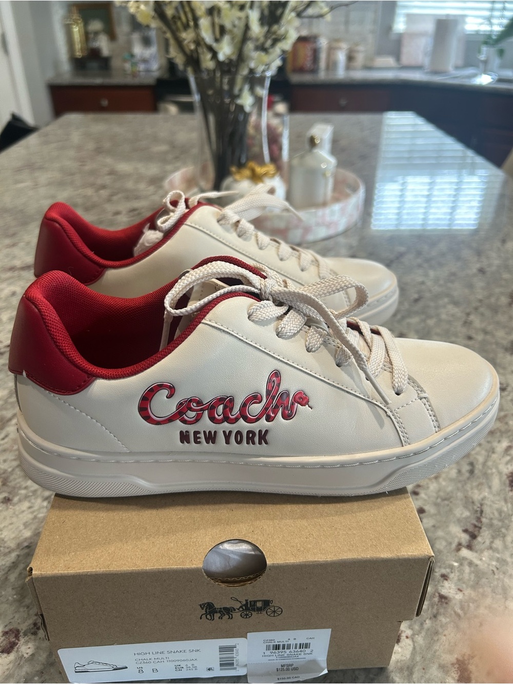 Coach Year of the Snake Leather Sneakers